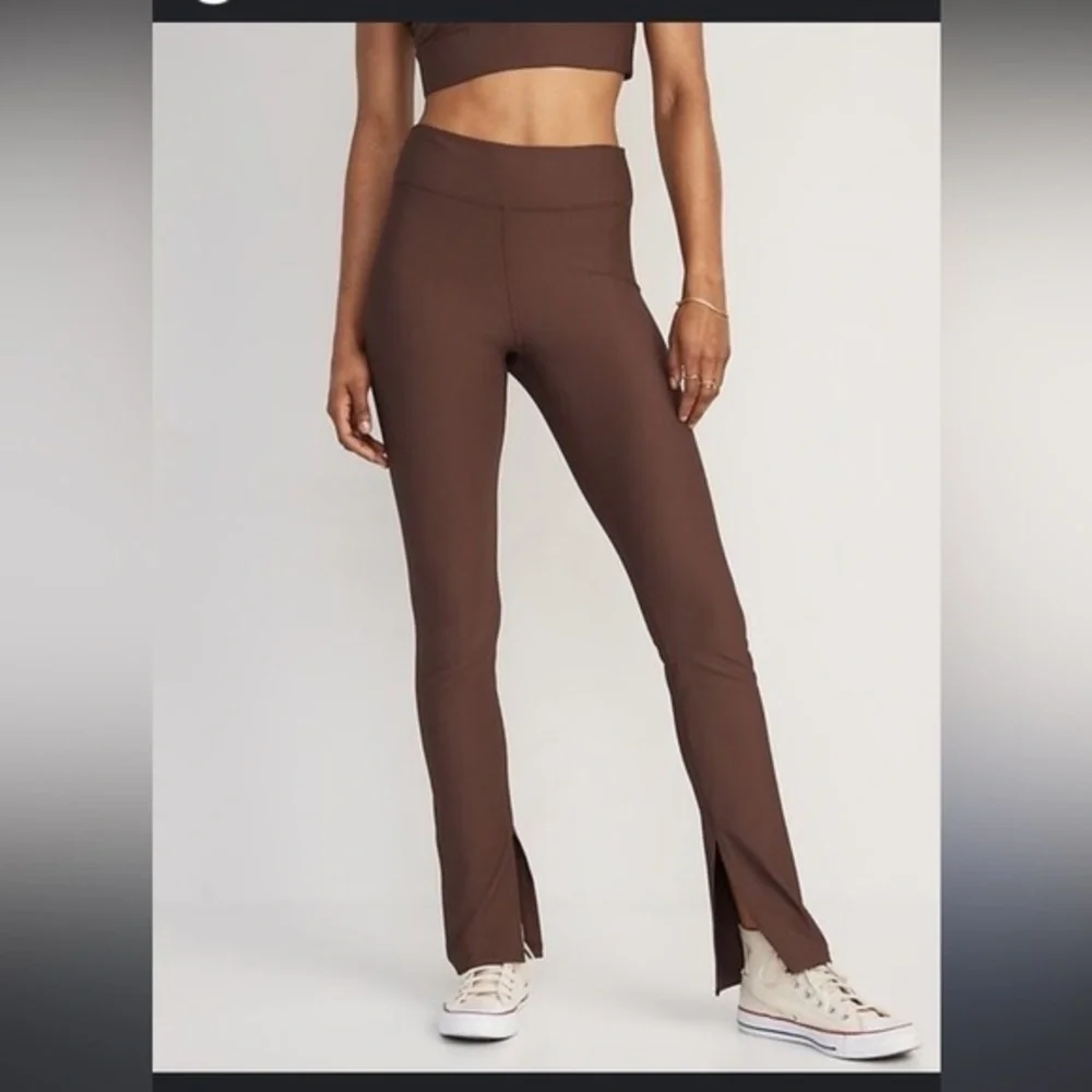 Old Navy Petites X Large Extra High Waist PowerSoft Rib Knit Flare Legging XLP - Picture 6 of 13